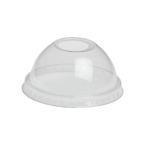 PET Deksel Dome ø78mm – met drinkopening