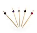 Prikker bamboe met bol assorti 120 mm