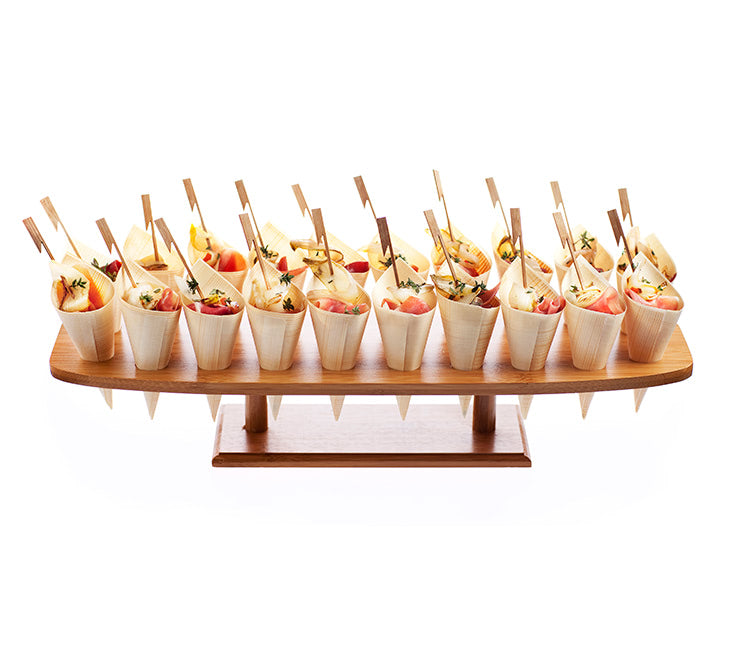 Serveerplateau bamboe 20 gaats 500 x 150 x 85 mm