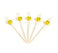 Prikker bamboe met Smiley 120 mm