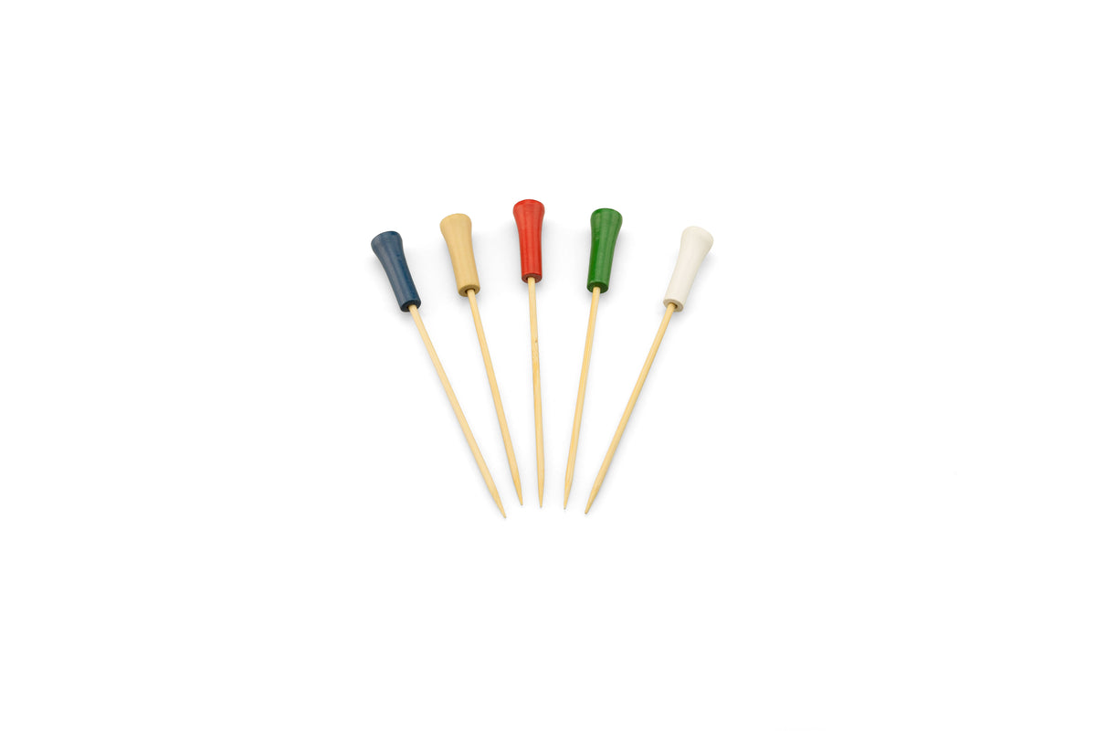 Prikker bamboe Golf Tee assorti 120 mm