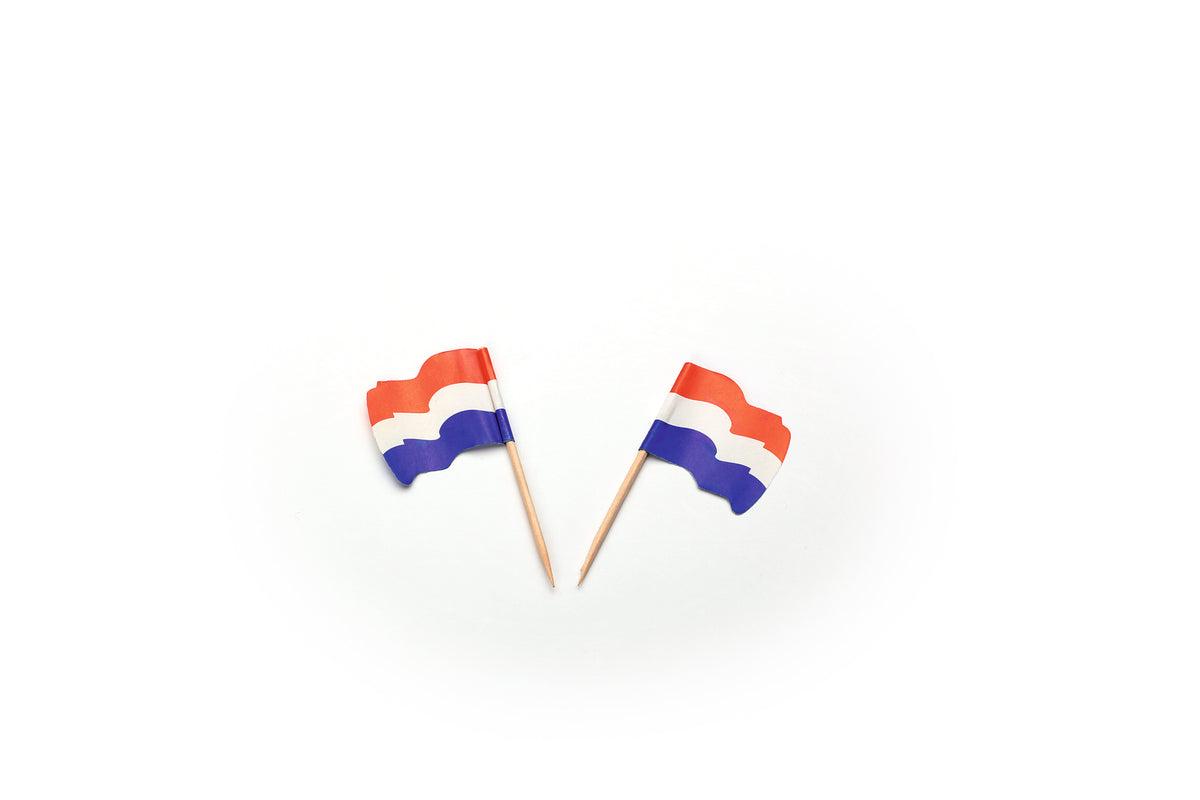 Vlagprikker Nederland wapperend 65 mm