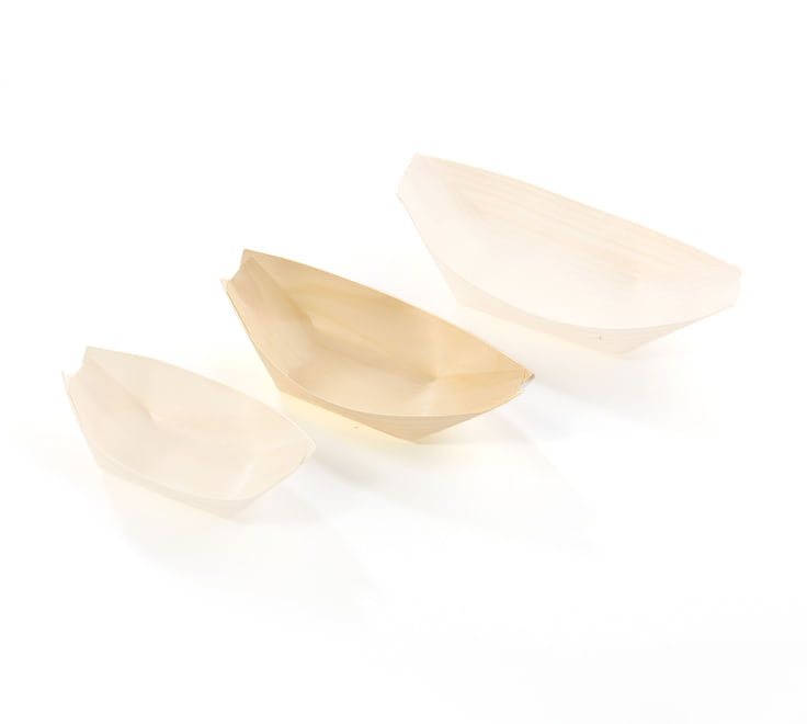 Bootje hout 85 x 45 mm