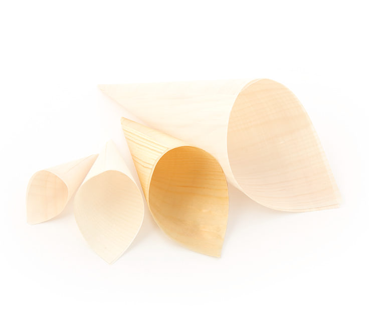 Puntzakje hout ø 60 x 115/170 mm
