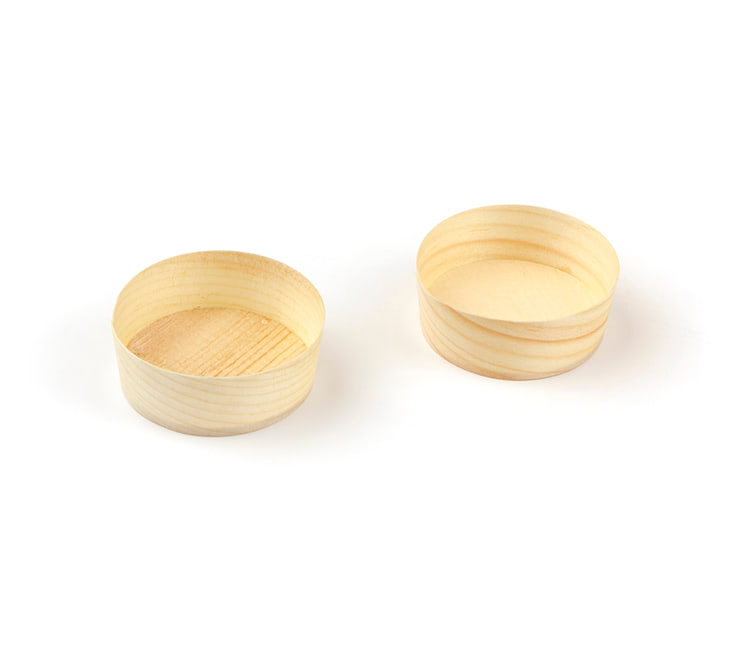 Bakje hout rond 3cl, ø 50 x h20 mm
