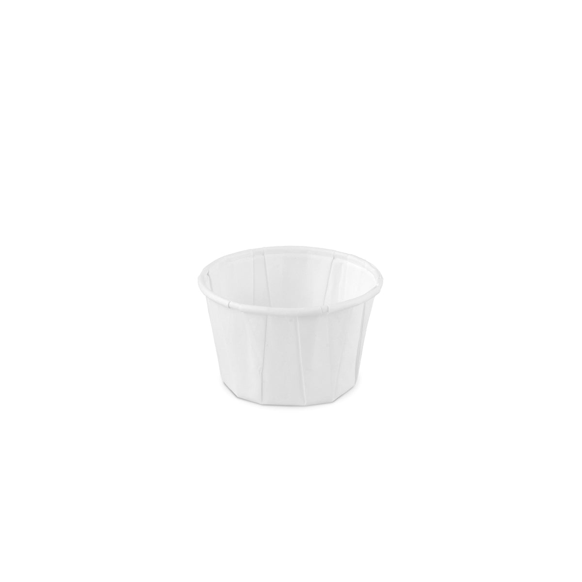 Bakje papier rond wit 2.0oz / 60ml ø 58 x h36mm
