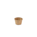 Bakje papier rond bruin 1.0oz / 30ml ø 44 x h27mm