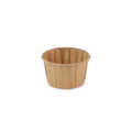 Bakje papier rond bruin 4.0oz / 120ml ø 70 x h43mm