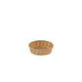 Bakje papier rond laag bruin 1.0oz / 30ml ø 60 x h15mm