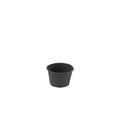 Bakje papier rond zwart 1.0oz / 30ml ø 44 x h27mm