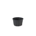 Bakje papier rond zwart 2.0oz / 60ml ø 58 x h36mm