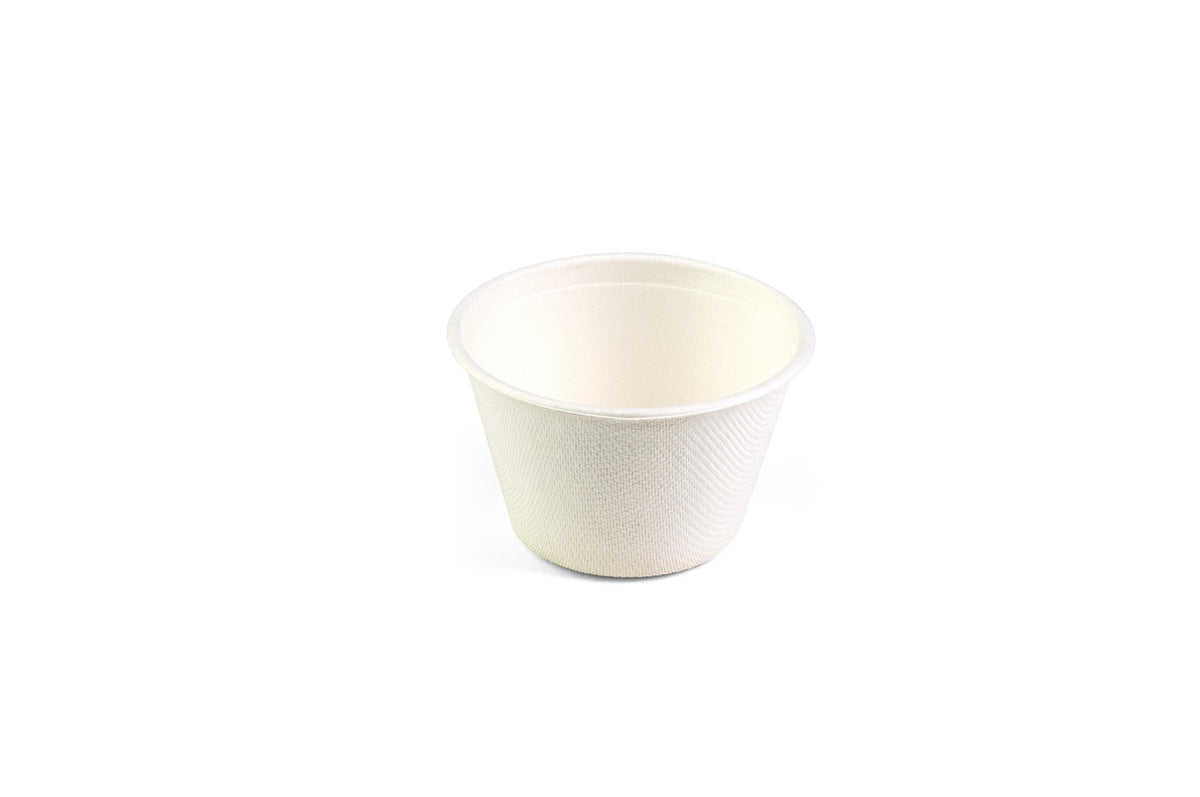 Senza suikerriet bakje rond 4oz / 12cl ø 75 x h45mm
