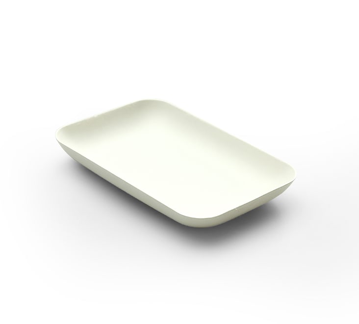 Bagastro bord rechthoekig 120 x 80 x h15 mm