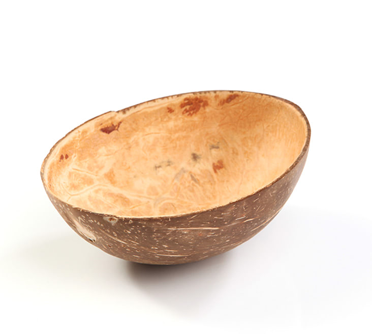 Coconut kom ovaal 15cl tussen ø 110/150 en tussen x h60/90 mm