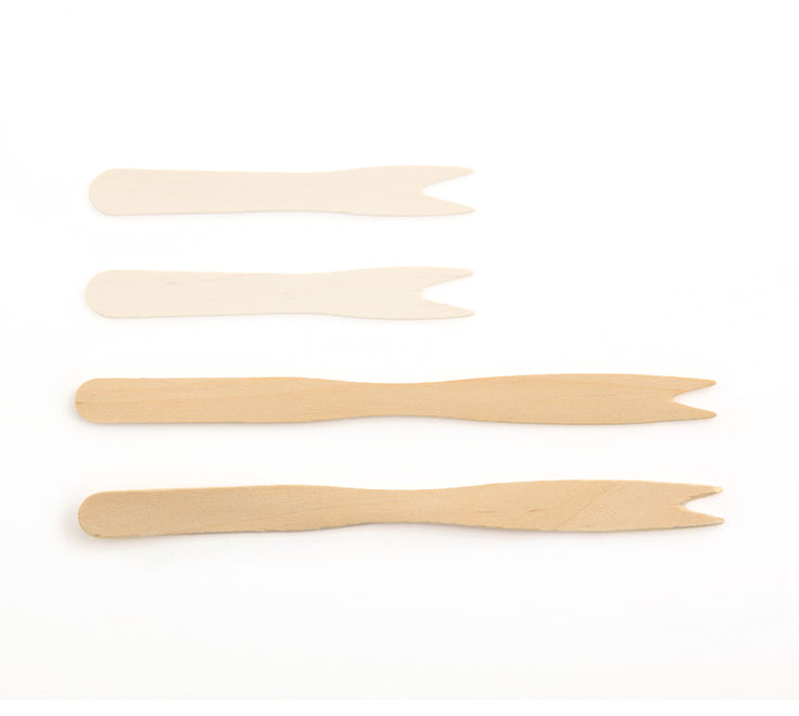 Fritesvorkje hout 140 mm