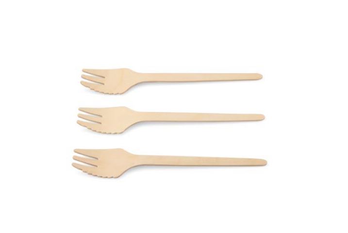 Snackvork hout 135 mm