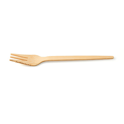 Bamboe snackvork van 135 mm