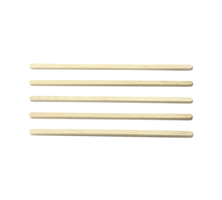 Roerstaafje hout 140 x 6,5 x 2,3 mm