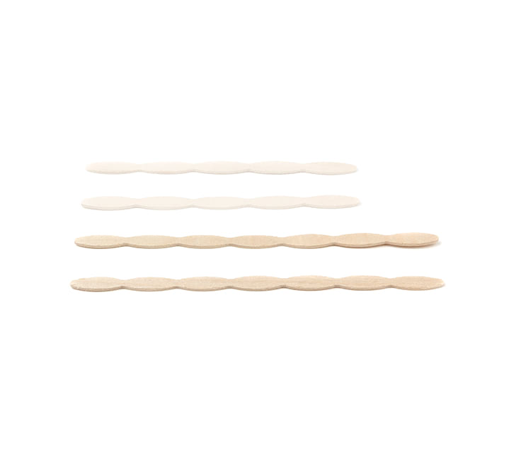 Roerstaafje hout "wave" 140 x 7 x 1,3 mm