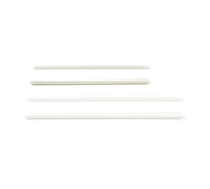 Roerstaafje papier wit 110 x 6 mm