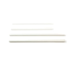 Roerstaafje papier wit 140 x 6 mm