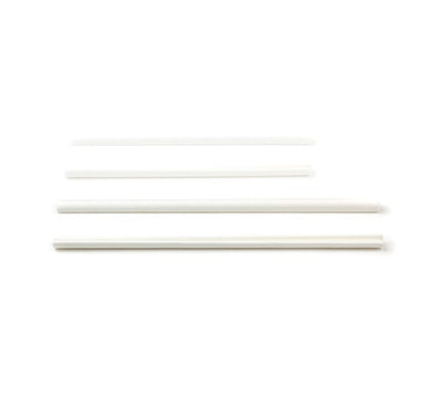 Roerstaafje papier wit 140 x 6 mm