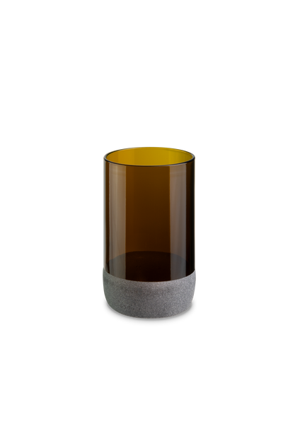 Iwas glas brons frosted, 35,5cl/12oz ø 7,4 x h12 cm