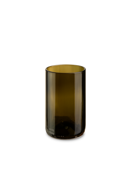 Iwas glas olijfgroen, 35,5cl/12oz ø 7,4 x h12 cm