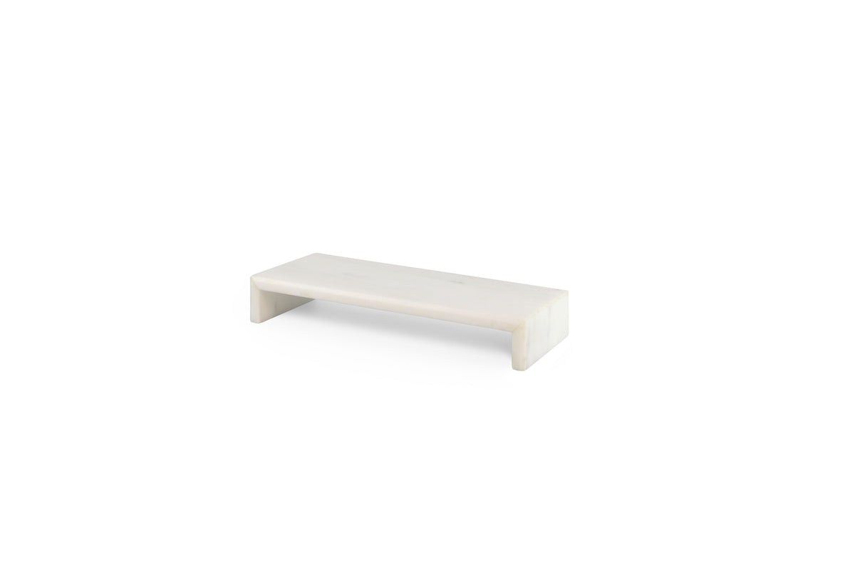 Serveerplateau marmer wit 25 x 12 x h4 cm