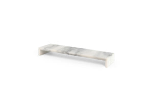 Servierplatte Marmor weiß 35 x 12 x H4 cm