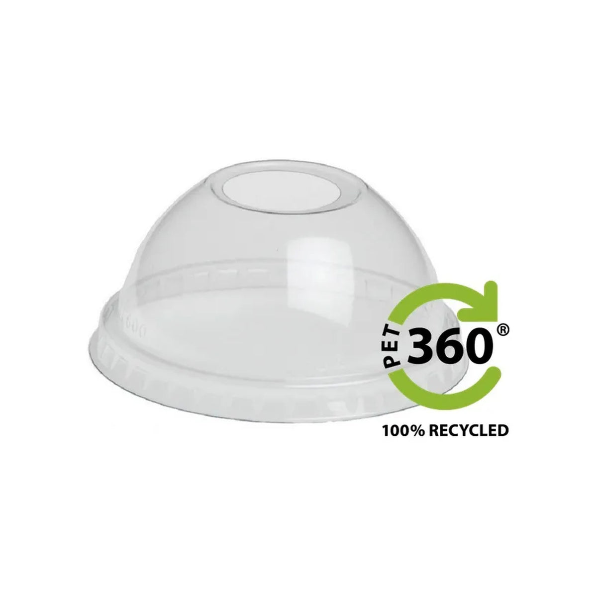 PET360® Deksel Dome ø78mm – met drinkopening