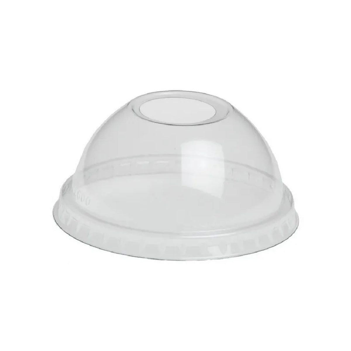 PET Deksel Dome ø78mm – met drinkopening