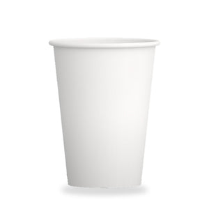 Weißer Pappbecher für Kaffee (unbedruckt)